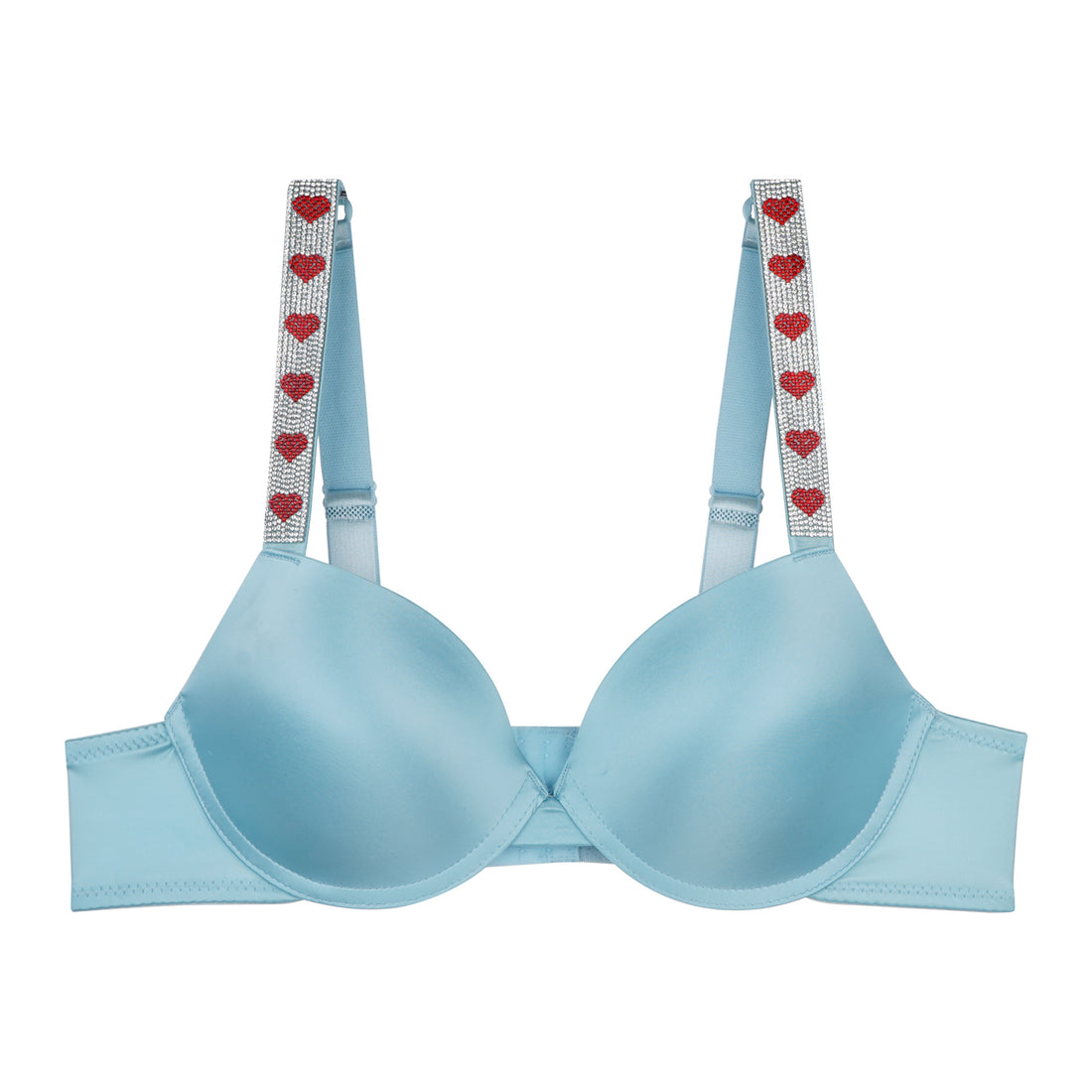 68864 Hearts Rhinestone Bra