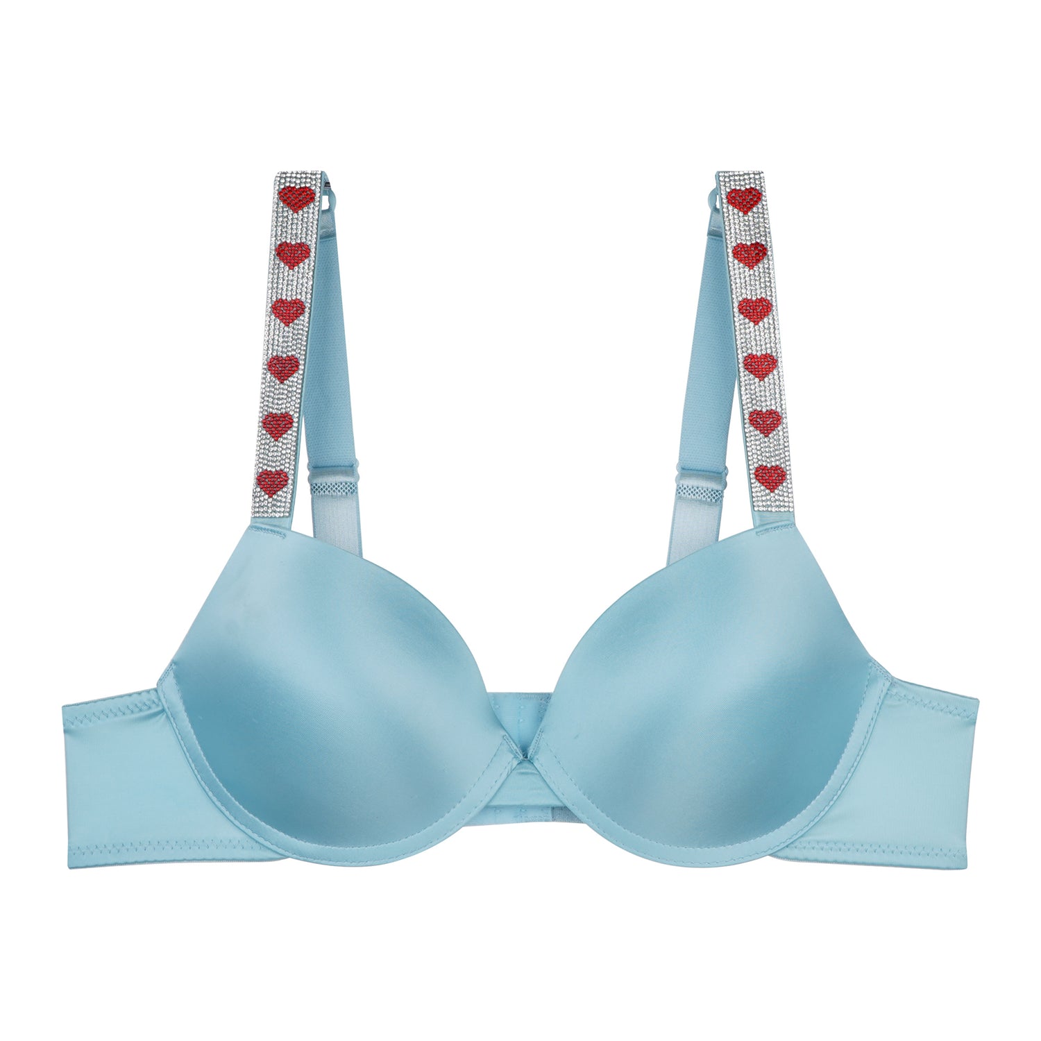 68864 Hearts Rhinestone Bra