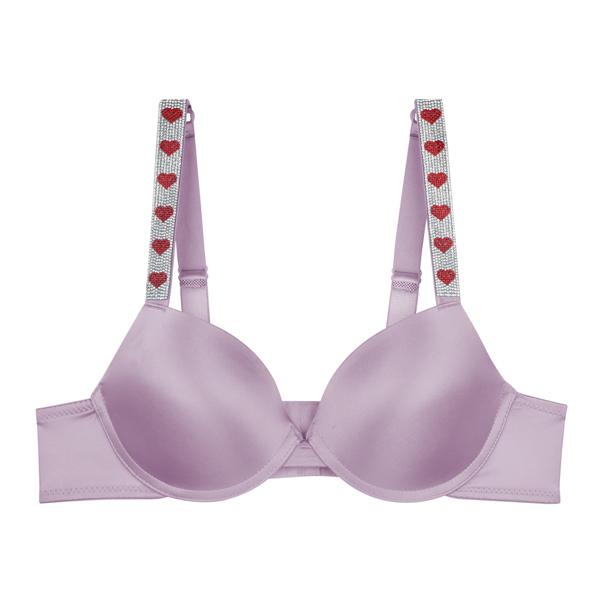 68864 Hearts Rhinestone Bra