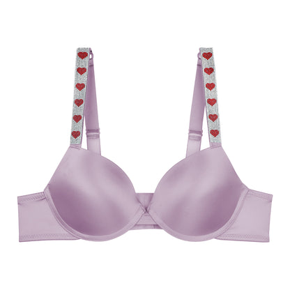 68864 Hearts Rhinestone Bra