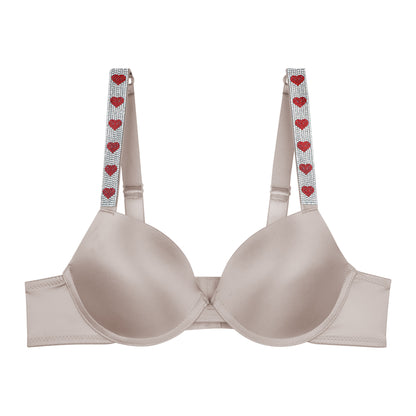 68864 Hearts Rhinestone Bra