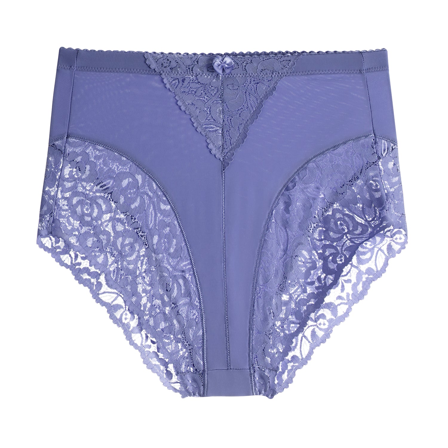 63031-008 High-Waisted Floral Lace Briefs (6-Pack)