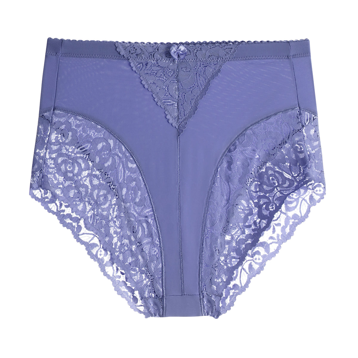 63031-008 High-Waisted Floral Lace Briefs (6-Pack)