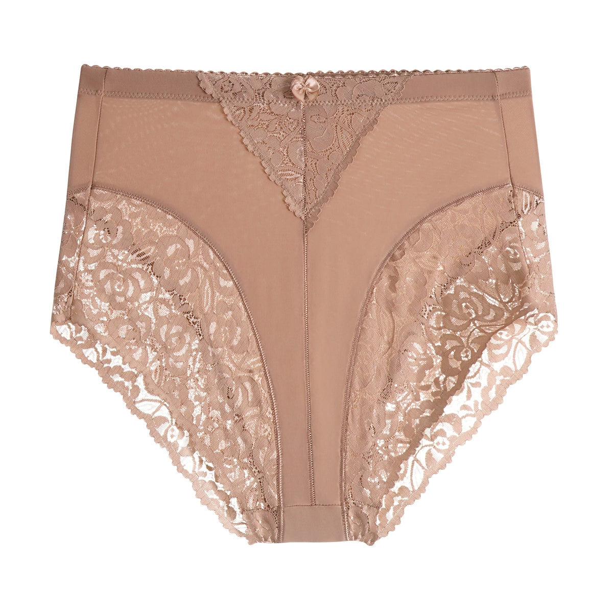 63031-008 High-Waisted Floral Lace Briefs (6-Pack)