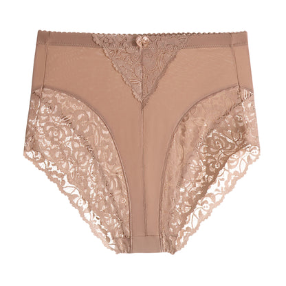 63031-008 High-Waisted Floral Lace Briefs (6-Pack)