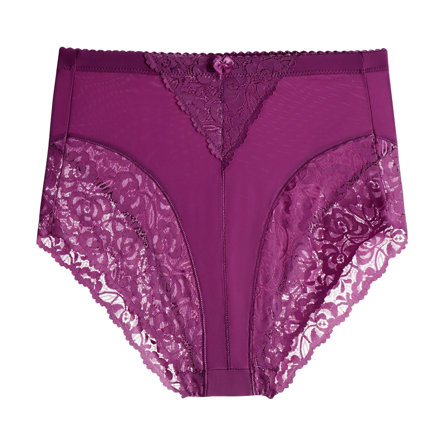 63031-008 High-Waisted Floral Lace Briefs (6-Pack)