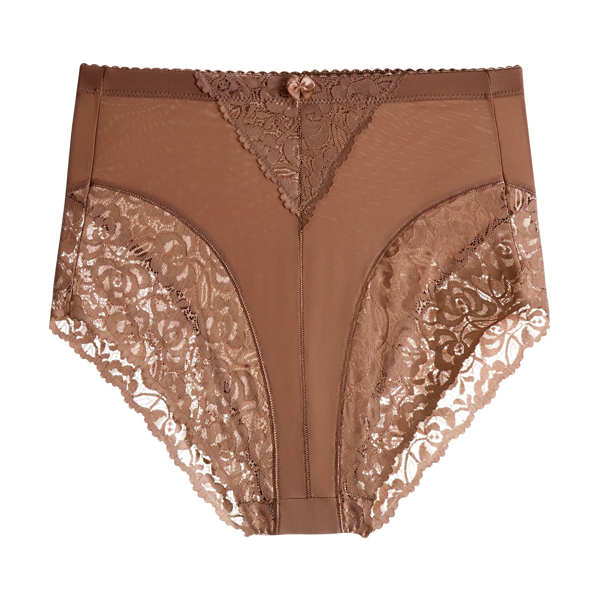 63031-008 High-Waisted Floral Lace Briefs (6-Pack)
