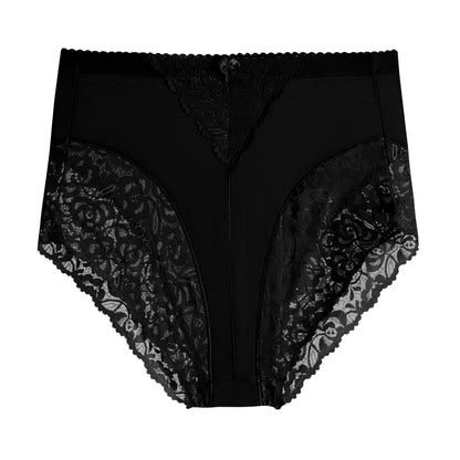 63031-008 High-Waisted Floral Lace Briefs (6-Pack)