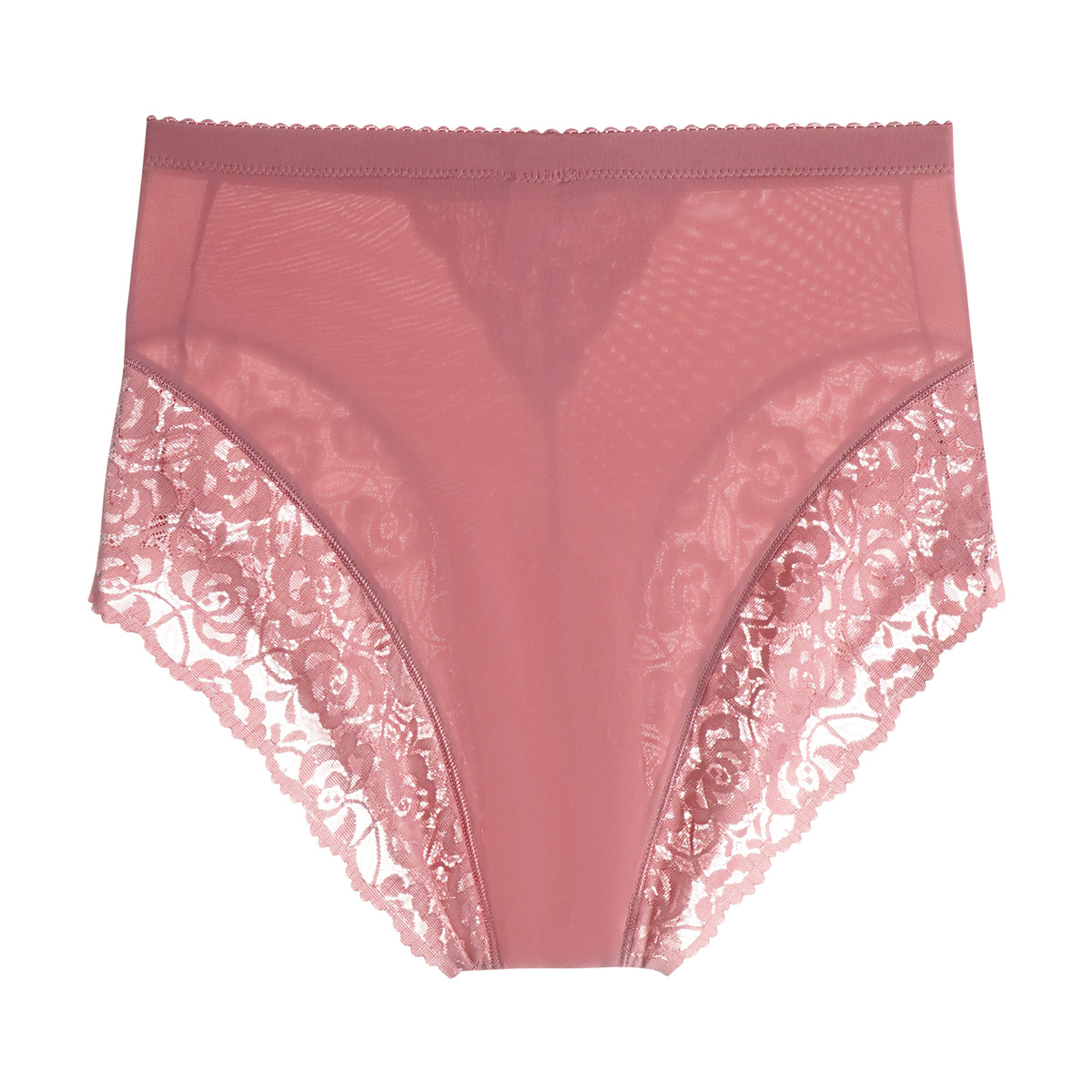 63031-008 High-Waisted Floral Lace Briefs (6-Pack)