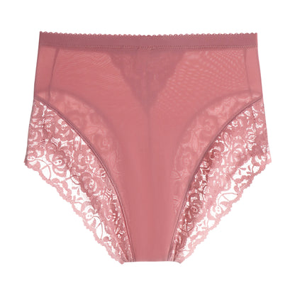63031-008 High-Waisted Floral Lace Briefs (6-Pack)