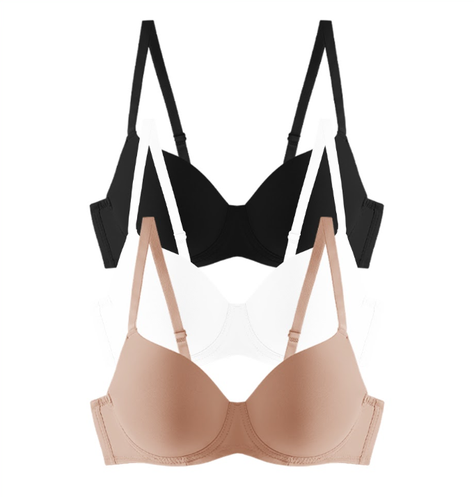 68161-001 B (BASIC) Microfiber Full Cup Push-Up Bra