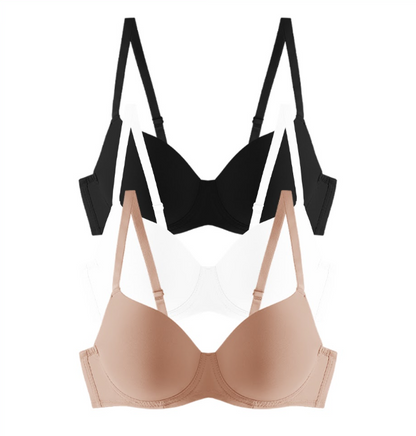 68161-001 B (BASIC) Microfiber Full Cup Push-Up Bra