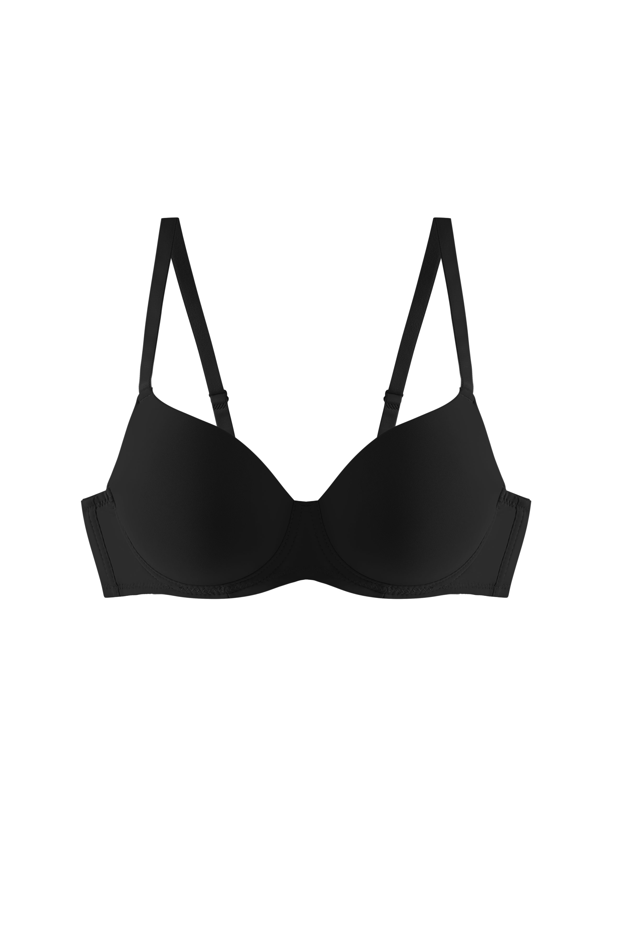 68161-001 B (BASIC) Microfiber Full Cup Push-Up Bra