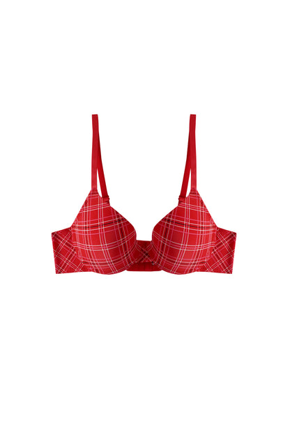 68865 B-C Two Printed Microfiber Full Cup Push-Up Bra