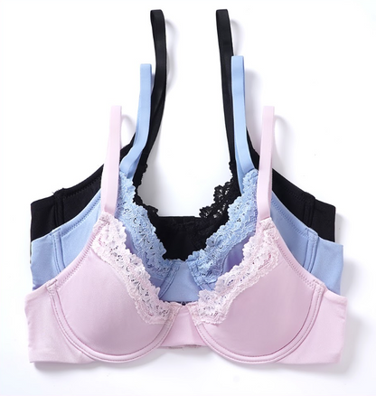 68868NW 3-Piece Value Pack: Includes three everyday shades: Soft Pink, Light Blue, and Classic Black.