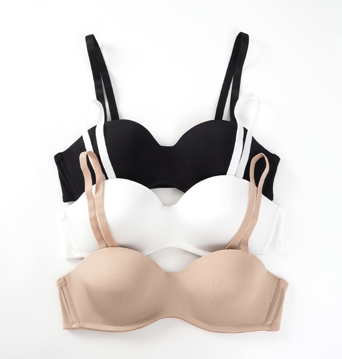 68893C No Wire Microfiber half Cup Bra