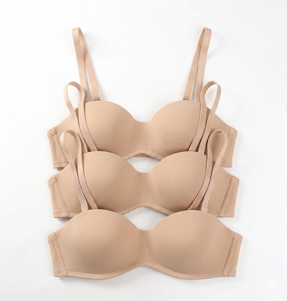 68893B  3-pack in a solid color option (available in All Beige/Nude or All Black).