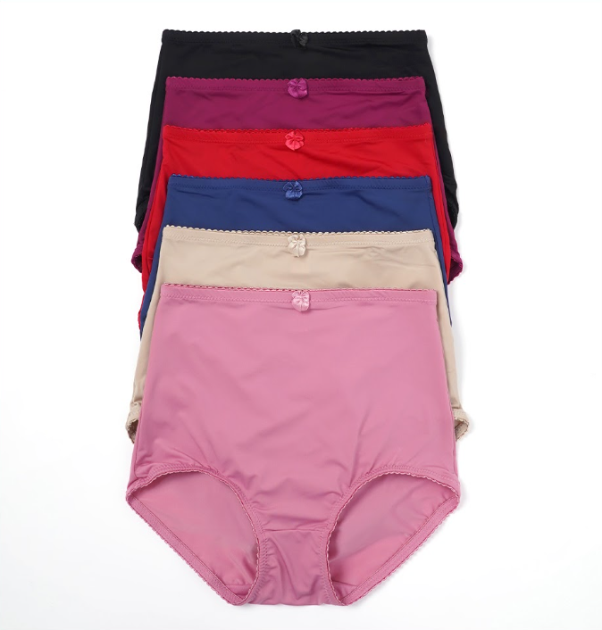 69058-007 High-Waisted Full-Coverage Briefs (6-Pack)