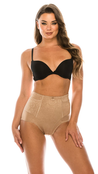 63031 Microfiber and Lace High Waist Full Coverage Brief – Jennifer Intimate