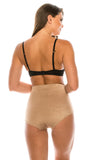 69083 Microfiber High Waist Full Coverage Brief with Dual Pockets