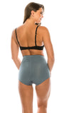 69075 Microfiber High Waist Full Coverage Lace Brief