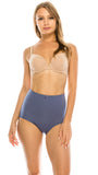 69056 Microfiber High Waist Double Layer Full Coverage Brief